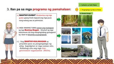 Mga Programa sa Hamon ng Suliraning Pangkapaligiran .